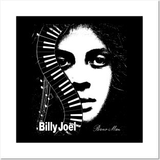 billy  Joel  vintage piano Posters and Art